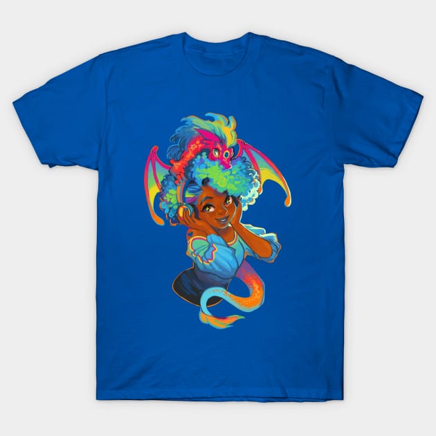 Rainbow x Dragon T-Shirt by GDBee